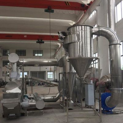 کیفیت  Herbal Medicine Vibratory Fluidized Bed Dryer Lotus Root Powder Yeast Dryer Machine کارخانه
