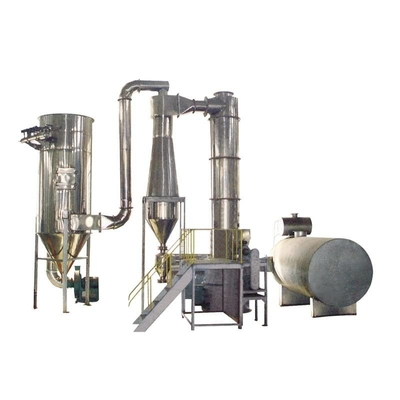 دستگاه خشک کن صنعتی 25-60kg/H فولاد ضد زنگ چرخشی فلاش خشک کن پیچ تغذیه کننده