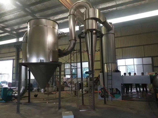 دستگاه خشک کن صنعتی 25-60kg/H فولاد ضد زنگ چرخشی فلاش خشک کن پیچ تغذیه کننده