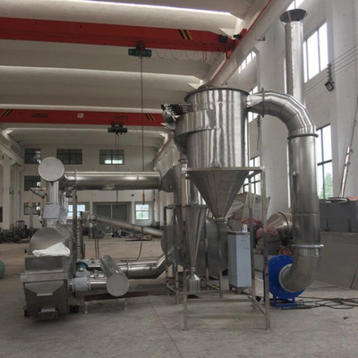 خشک کن بستر سیال ارتعاشی خرده نان استیل ضد زنگ در صنایع غذایی