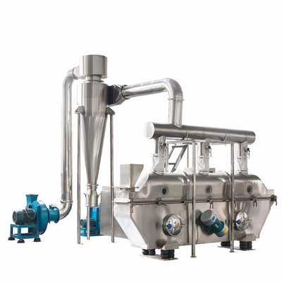 تخت خشک کن سیال ارتعاشی 100-130kg/H Dihydro Ammonia Fluid Bed Dryer