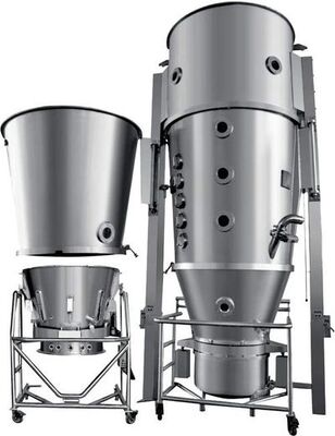 تجهیزات تولید داروی خشک کن گرانولاتور سری FL با GMP 304 Stainless Steel