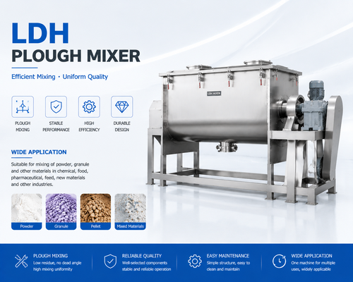 دستگاه مخلوط کن دقیق کوولتر LDH-15، میکسر پودر صنعتی 82.5 کیلووات، 6000-9000 کیلوگرم در بچ