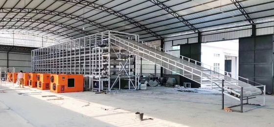 دستگاه خشک کن صنعتی با تسمه خشک کن مداوم با گردش هوای داغ