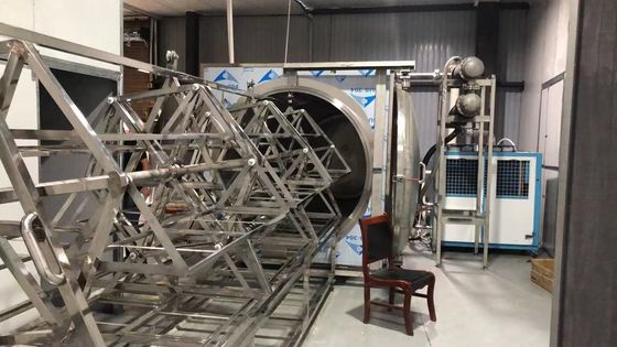 380V PLC HMI مایکروویو وکیوم خشک کن 48 کیلووات دستگاه خشک کن دمای پایین