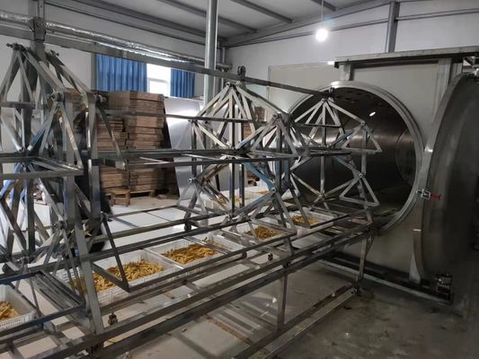 380V PLC HMI مایکروویو وکیوم خشک کن 48 کیلووات دستگاه خشک کن دمای پایین