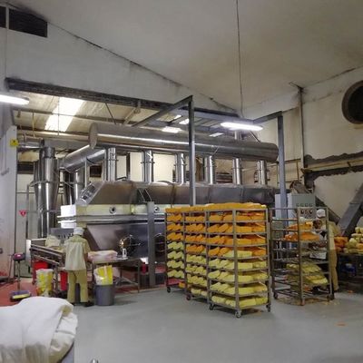 خشک کن بستر سیال ارتعاشی افقی 450 ولت تجهیزات خشک کن شیمیایی دارویی