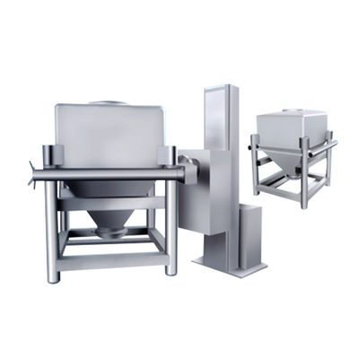 دستگاه مخلوط کن 3-10 دور در دقیقه NTC Food IBC Bin Blender Screw Fixed Lift Hopper Mixing Machine